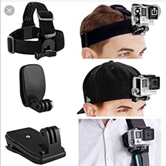Go Pro head strap & quick clip - Picture 2 of 8